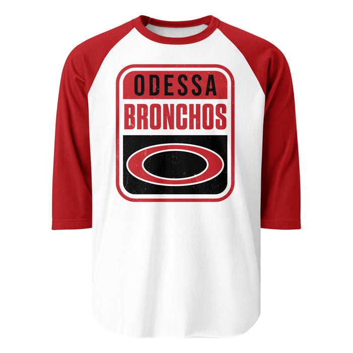 Odessa High School Bronchos Unisex 3/4 sleeve Raglan T-shirt 001