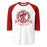 Odessa High School Bronchos Unisex 3/4 sleeve Raglan T-shirt 206