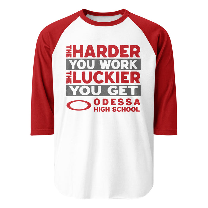 Odessa High School Bronchos Unisex 3/4 sleeve Raglan T-shirt 238