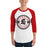 Man wearing Porter High School Spartans Unisex 3/4 Sleeve Raglan T-shirt 203
