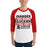 Man wearing Porter High School Spartans Unisex 3/4 Sleeve Raglan T-shirt 238