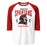 Porter High School Spartans Unisex 3/4 Sleeve Raglan T-shirt 213