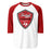 Tomball High School Cougars Unisex 3/4 sleeve Raglan T-shirt 225