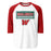 The Woodlands High School Highlanders Unisex 3/4 sleeve Raglan T-shirt 049