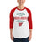 Man wearing The Woodlands High School Highlanders Unisex 3/4 sleeve Raglan T-shirt 034