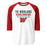 The Woodlands High School Highlanders Unisex 3/4 sleeve Raglan T-shirt 003