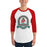 Man wearing The Woodlands High School Highlanders Unisex 3/4 sleeve Raglan T-shirt 212