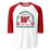 The Woodlands High School Highlanders Unisex 3/4 sleeve Raglan T-shirt 208