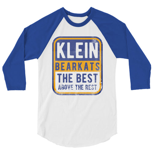 Klein High School Bearkats Unisex 3/4 Sleeve Raglan T-shirt 01