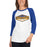 Woman wearing a Klein High School Bearkats Unisex 3/4 Sleeve Raglan T-shirt 09