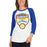 Woman wearing a Klein High School Bearkats Unisex 3/4 Sleeve Raglan T-shirt 14