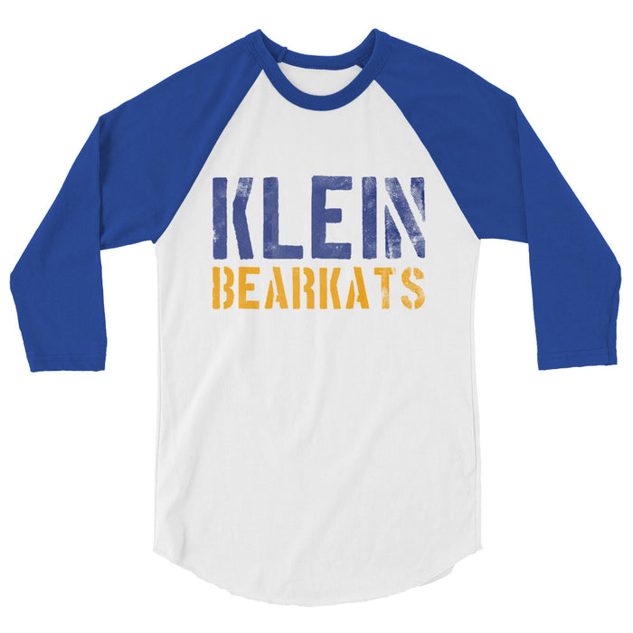 Klein High School Bearkats Unisex 3/4 Sleeve Raglan T-shirt 17