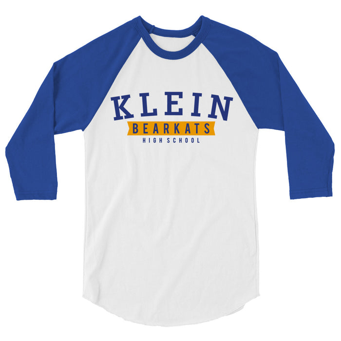 Klein High School Bearkats Unisex 3/4 Sleeve Raglan T-shirt 21