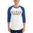 Man wearing a Klein High School Bearkats Unisex 3/4 Sleeve Raglan T-shirt 21