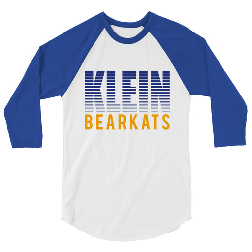 Klein High School Bearkats Unisex 3/4 Sleeve Raglan T-shirt 24