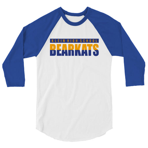 Klein High School Bearkats Unisex 3/4 Sleeve Raglan T-shirt 25