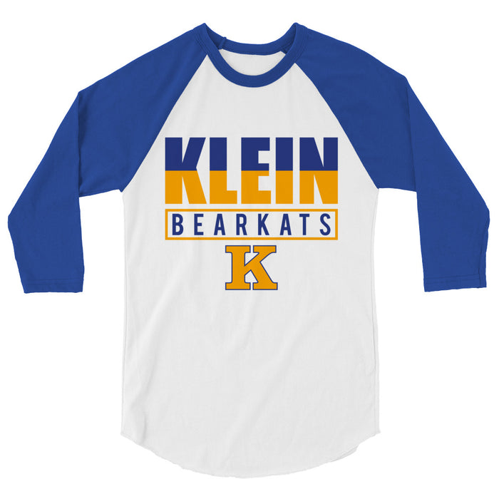 Klein High School Bearkats Unisex 3/4 Sleeve Raglan T-shirt 29