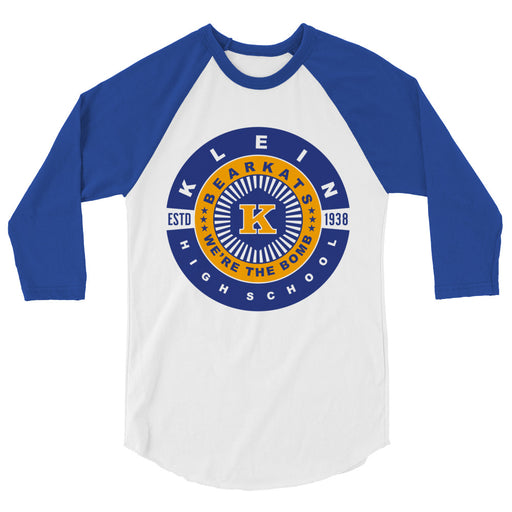 Klein High School Bearkats Unisex 3/4 Sleeve Raglan T-shirt 20