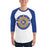 Man wearing a Klein High School Bearkats Unisex 3/4 Sleeve Raglan T-shirt 20