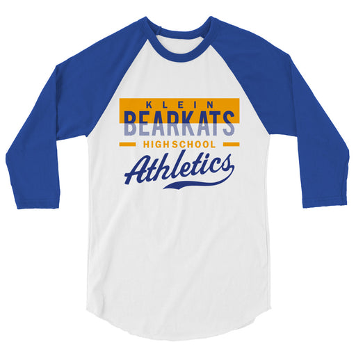 Klein High School Bearkats Unisex 3/4 Sleeve Raglan T-shirt 48