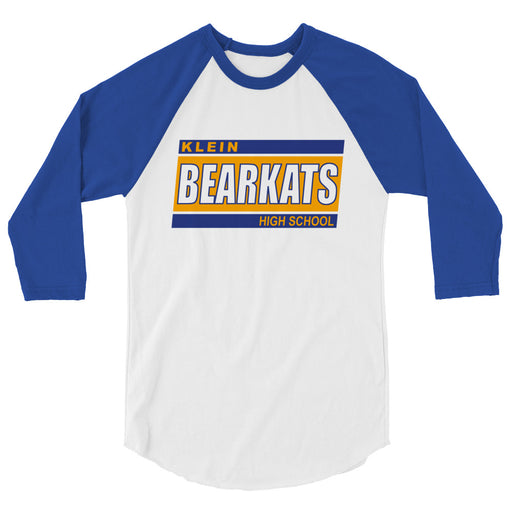 Klein High School Bearkats Unisex 3/4 Sleeve Raglan T-shirt 72