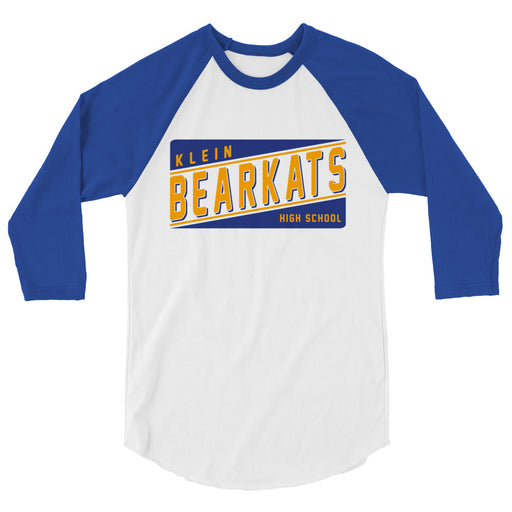 Klein High School Bearkats Unisex 3/4 Sleeve Raglan T-shirt 84