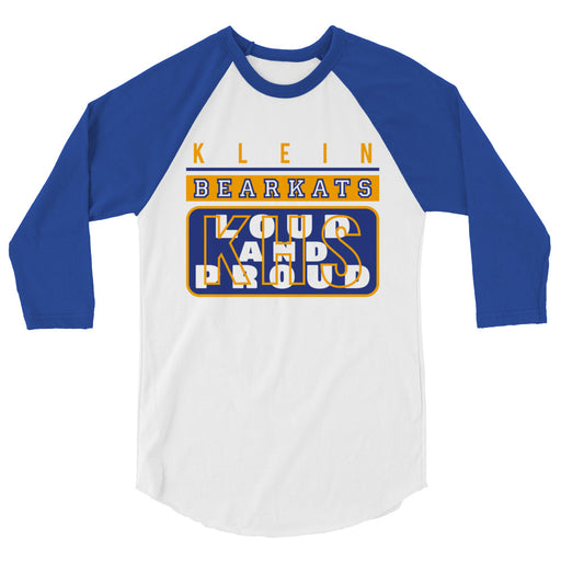 Klein High School Bearkats Unisex 3/4 Sleeve Raglan T-shirt 86