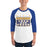 Man wearing a Klein High School Bearkats Unisex 3/4 Sleeve Raglan T-shirt 86