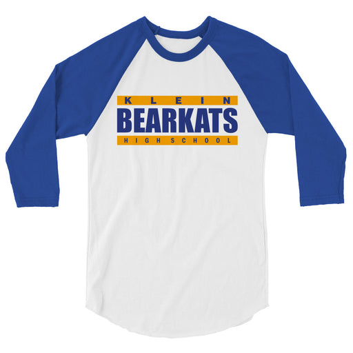 Klein High School Bearkats Unisex 3/4 Sleeve Raglan T-shirt 98