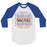 Grand Oaks High School Grizzlies Unisex 3/4 sleeve Raglan T-shirt 13