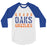 Grand Oaks High School Grizzlies Unisex 3/4 sleeve Raglan T-shirt 17