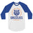 Grand Oaks High School Grizzlies Unisex 3/4 sleeve Raglan T-shirt 18