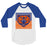 Grand Oaks High School Grizzlies Unisex 3/4 sleeve Raglan T-shirt 27