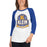 Woman wearing a Klein High School Bearkats Unisex 3/4 Sleeve Raglan T-shirt 203