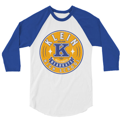 Klein High School Bearkats Unisex 3/4 Sleeve Raglan T-shirt 204