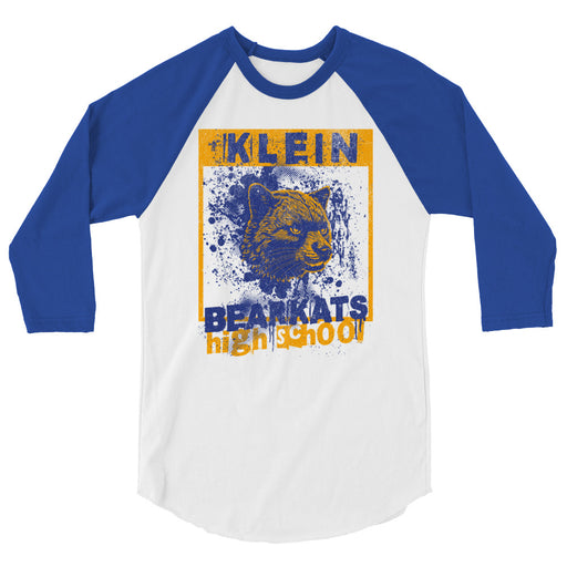 Klein High School Bearkats Unisex 3/4 Sleeve Raglan T-shirt 214