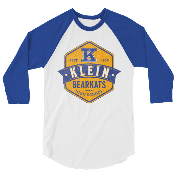 Klein High School Bearkats Unisex 3/4 Sleeve Raglan T-shirt 215