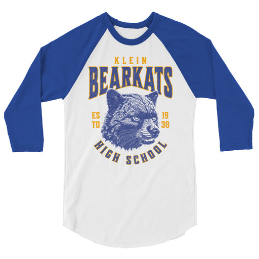 Klein High School Bearkats Unisex 3/4 Sleeve Raglan T-shirt 216