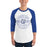 Man wearing Cypress Creek High School Cougars Unisex 3/4 sleeve Raglan T-shirt 201