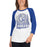 Woman wearing Cypress Creek High School Cougars Unisex 3/4 sleeve Raglan T-shirt 202