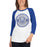 Woman wearing Cypress Creek High School Cougars Unisex 3/4 sleeve Raglan T-shirt 203