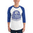 Man wearing Cypress Creek High School Cougars Unisex 3/4 sleeve Raglan T-shirt 215