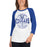 Woman wearing Cypress Creek High School Cougars Unisex 3/4 sleeve Raglan T-shirt 216