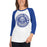 Woman wearing Cypress Creek High School Cougars Unisex 3/4 sleeve Raglan T-shirt 219