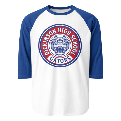 Dickinson High School Gators Unisex 3/4 sleeve Raglan T-shirt 220