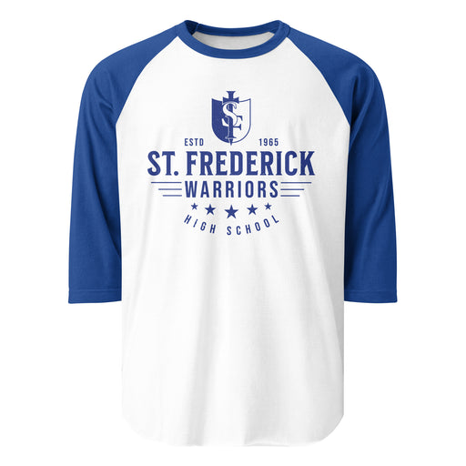 St. Frederick High School Warriors Unisex 3/4 Sleeve Raglan T-shirt 217