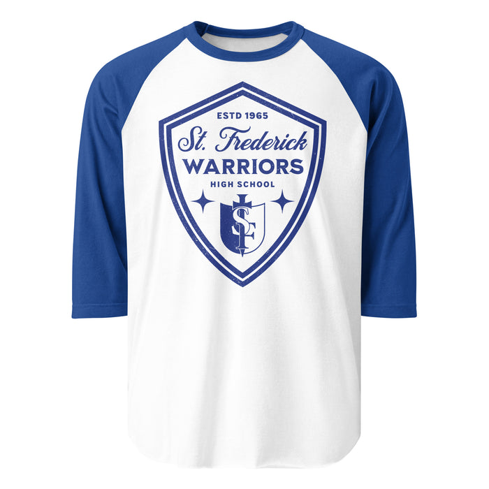 St. Frederick High School Warriors Unisex 3/4 Sleeve Raglan T-shirt 225