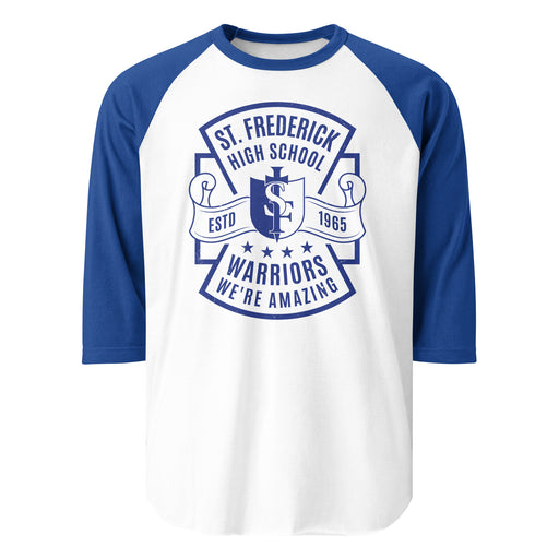 St. Frederick High School Warriors Unisex 3/4 Sleeve Raglan T-shirt 207