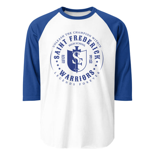 St. Frederick High School Warriors Unisex 3/4 Sleeve Raglan T-shirt 214