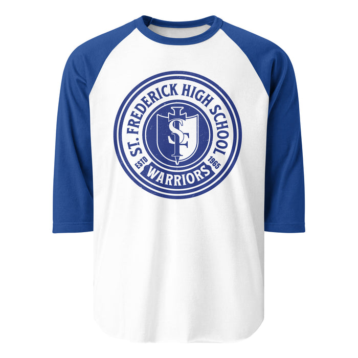 St. Frederick High School Warriors Unisex 3/4 Sleeve Raglan T-shirt 220